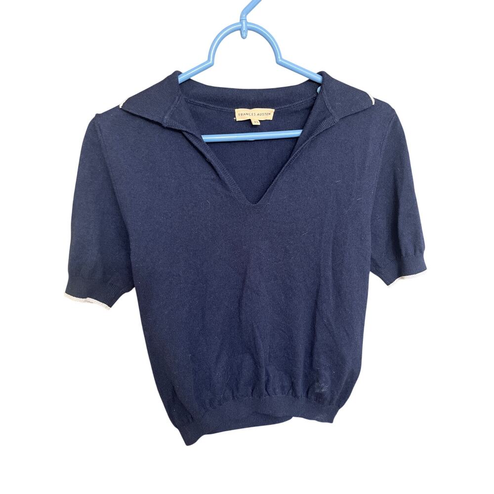 Frances Austen Cashmere Blend Polo, Size XS